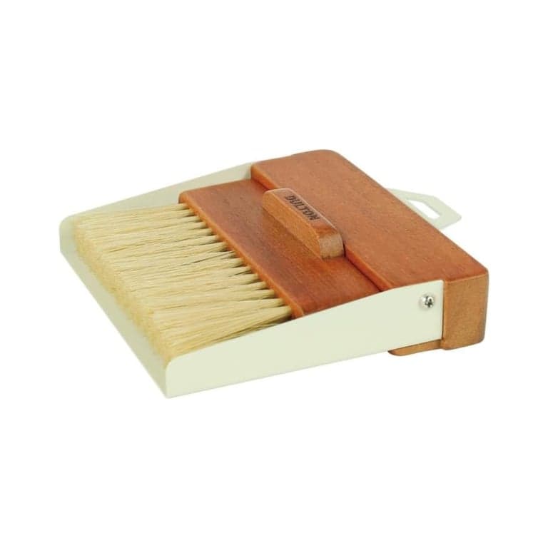 Dulton Broom and Dustpan Set Ivory 