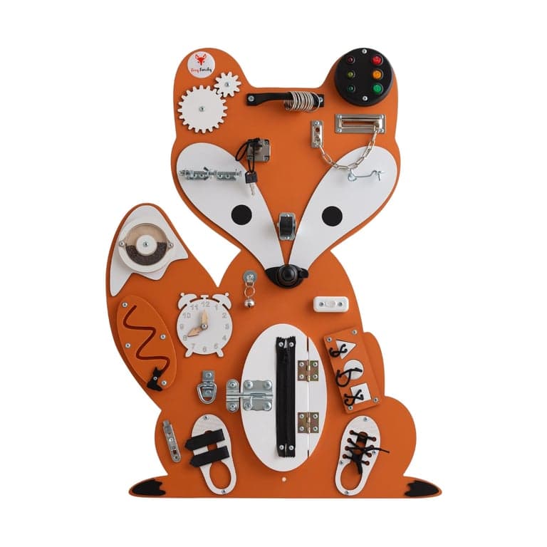 Foxy Family Busy Board Hubbie la Volpe Senza Nome Con Supporto