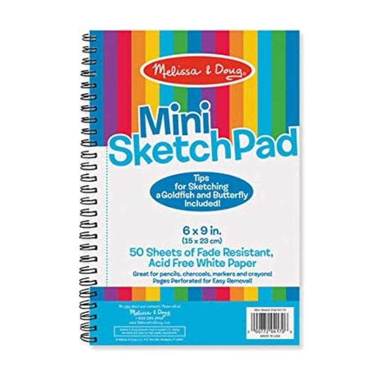 Melissa & Doug Mini-Sketch Pad 6 x 9 Inches