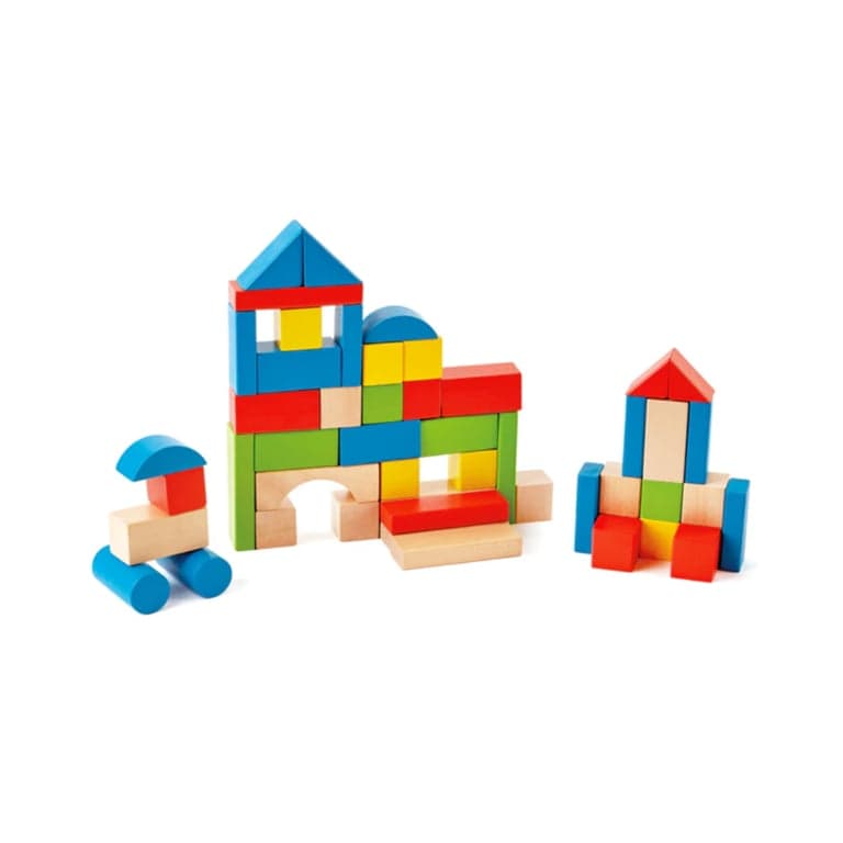 Hape Maple Wood Kids Building Blocks