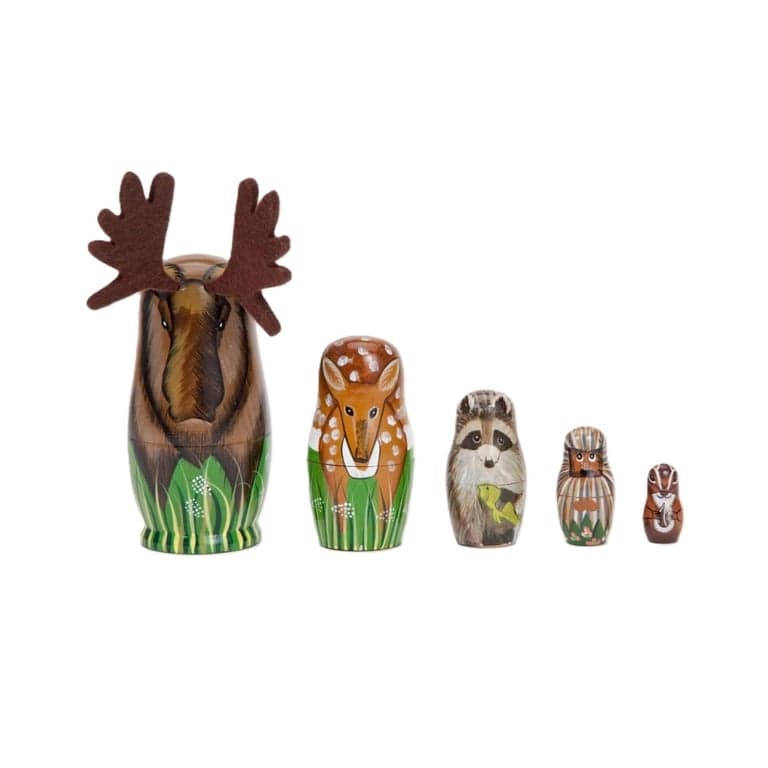 Bits and Pieces American Woodland Creatures Nesting Dolls