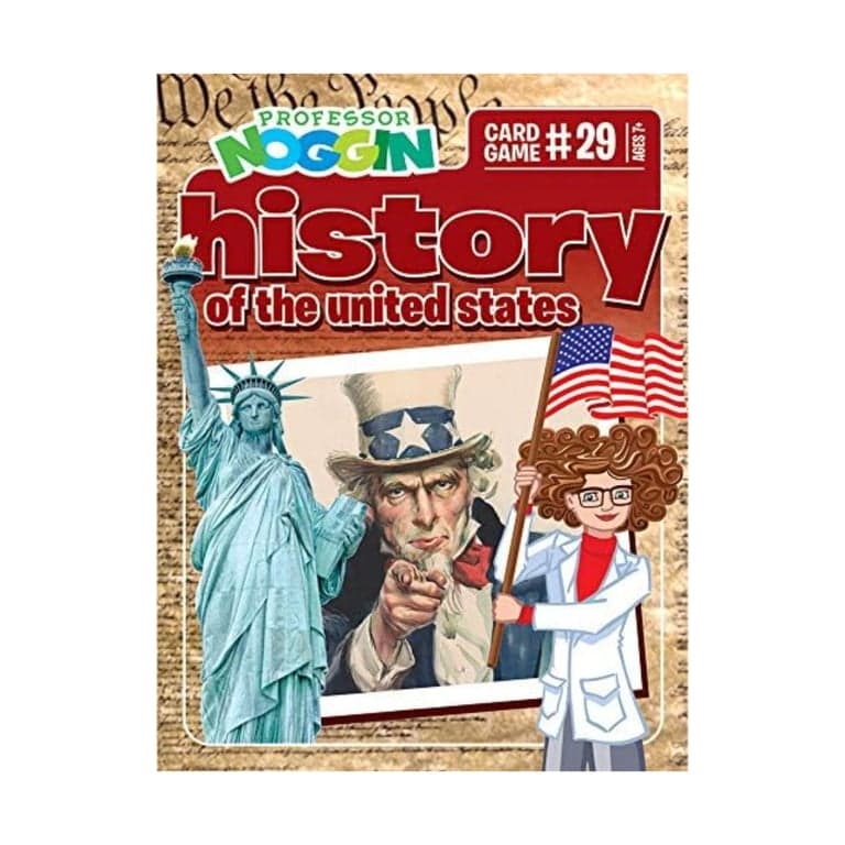 Outset Media Professor Noggin's History of The United States Trivia Card Game