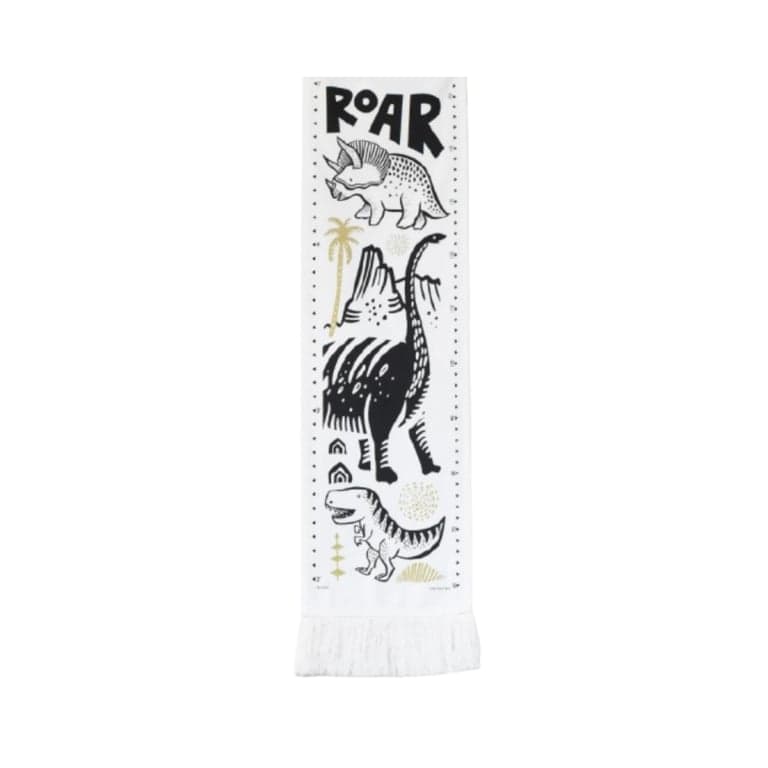 Wee Gallery Canvas Growth Chart Dinos