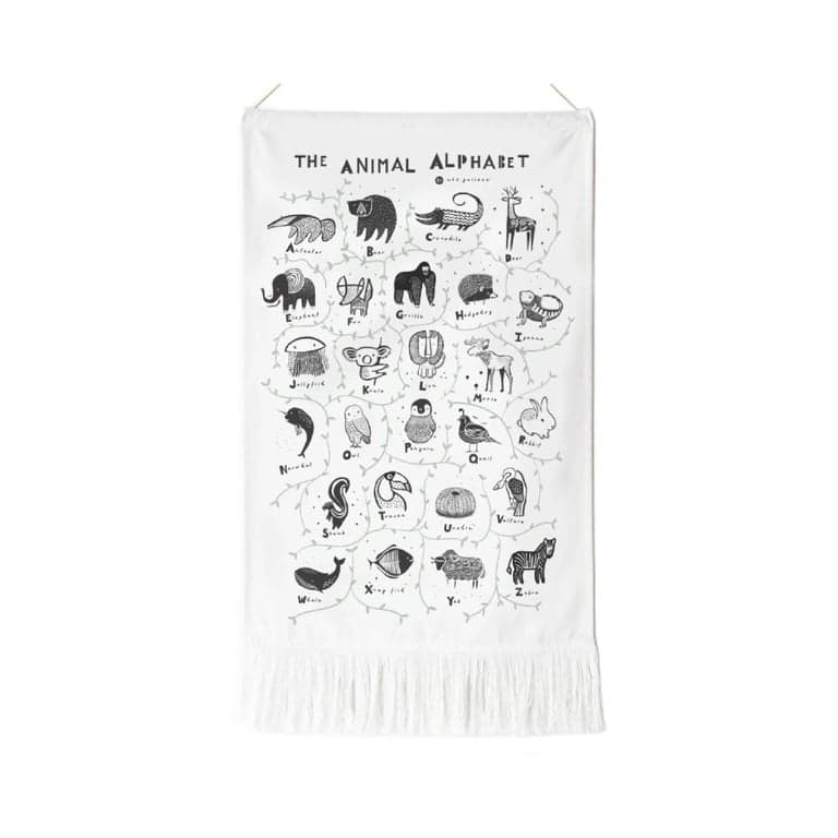 Wee Gallery Alphabet Tapestry Animal