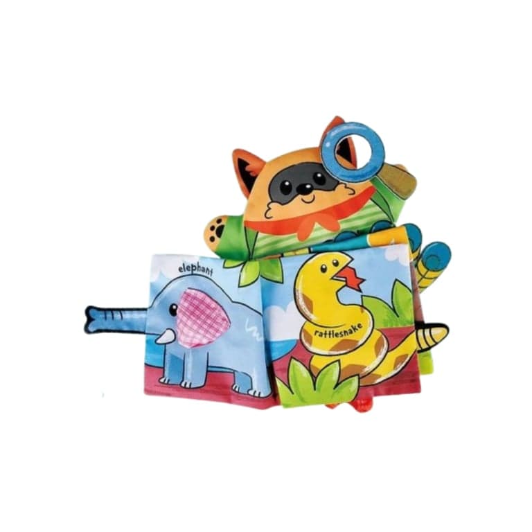 Clever Toys Box Baby Cloth Book Jungle