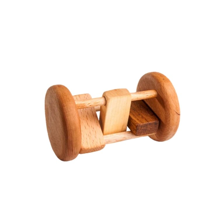 PoppyBabyCo Montessori Rolling Rattle