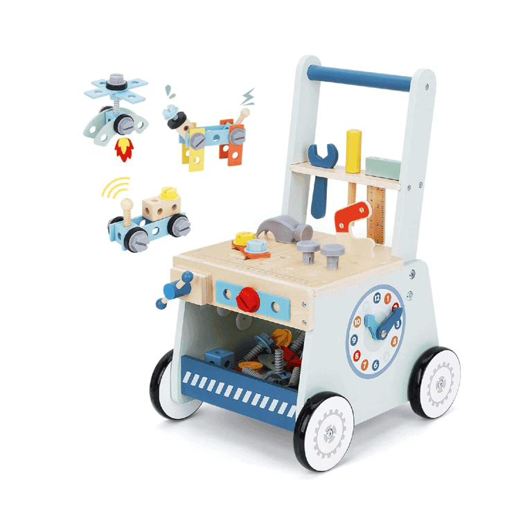 bpmfkid 2-in-1 Push Walker Tool Table