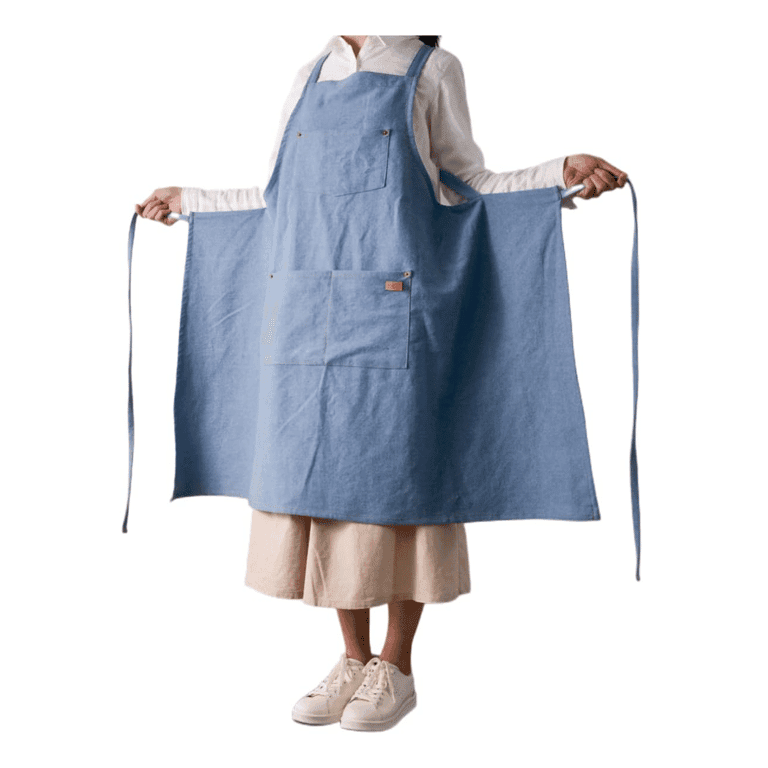 Gautsa Denim Matching Apron Light Blue S