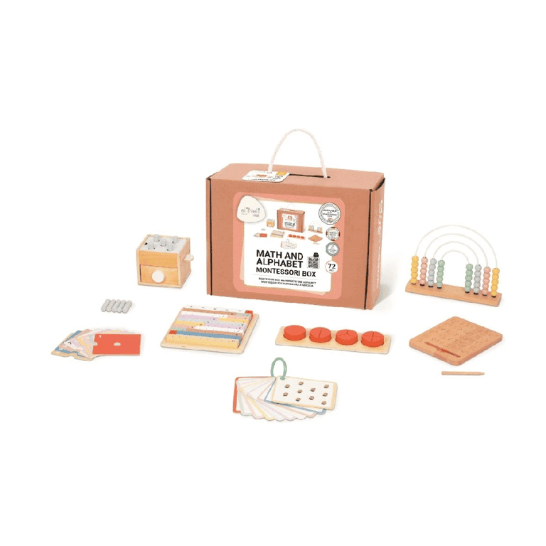Elis Design Set Regalo di Matematica e Alfabeto per 2 Anni e Più