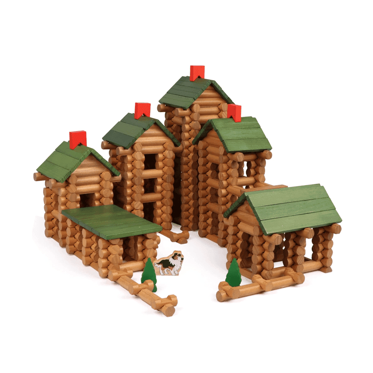 Wondertoys 530 Pieces Wooden Logs Set