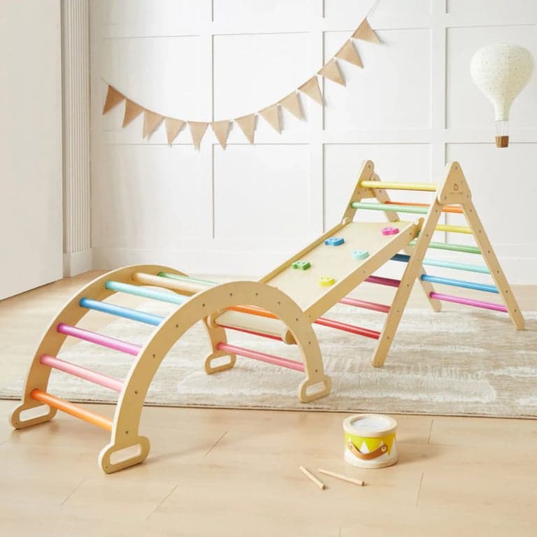 Tiny Land 7-in-1 Rainbow Climbing Set