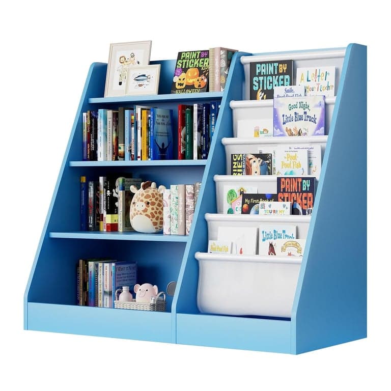 Hedo Ajim Front-facing Sling Bookshelf Blue