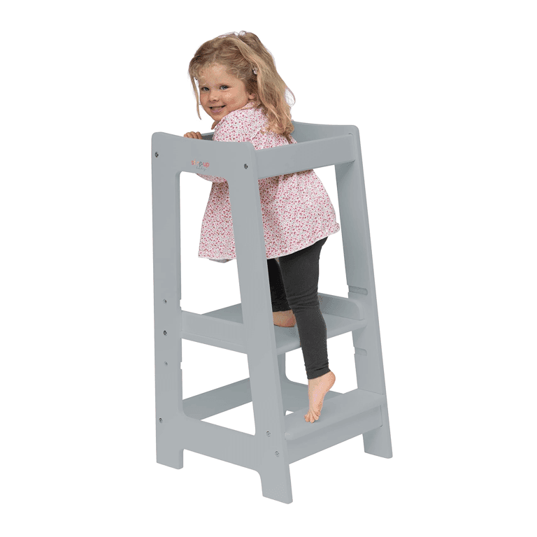 Stepup Baby Toddler Tower Gray