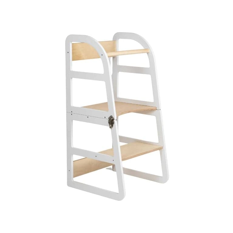 Lumbary Torre da cucina trasformabile Sleekstep bianca