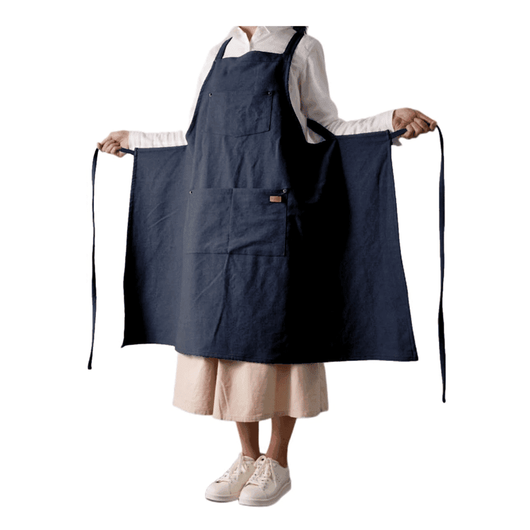 Gautsa Denim Matching Apron Dark Blue S