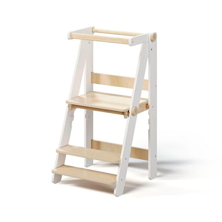 Busy Kids Torre per Bambini Pieghevole Bianco