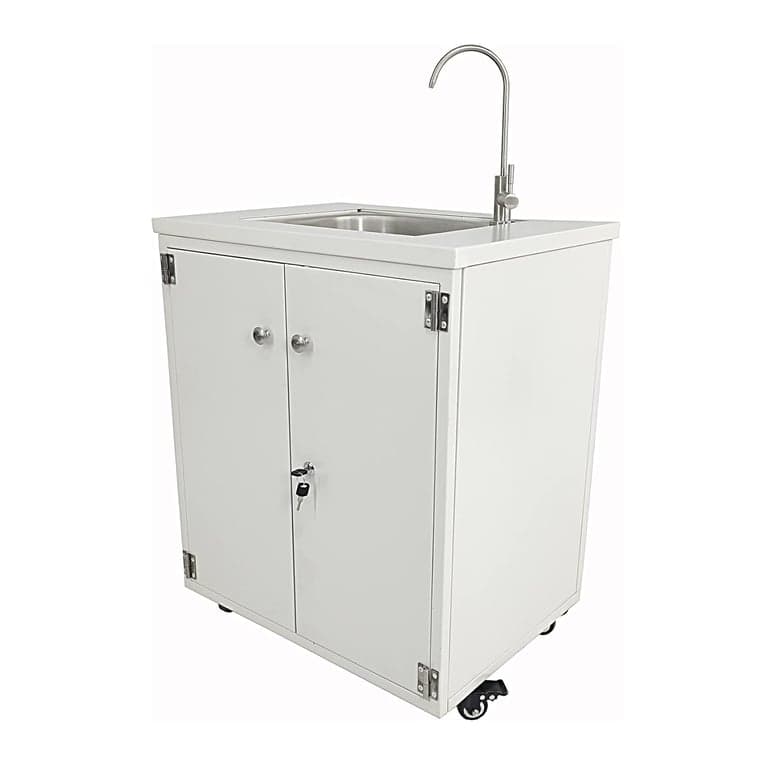 FixtureDisplays® Steel Cabinet Portable Hand Wash Station