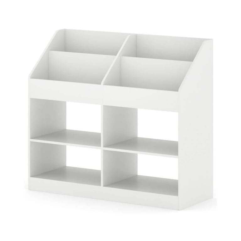 Costway 3-Tier Toy Storage Organizer With Display Rack and 4 Compartments