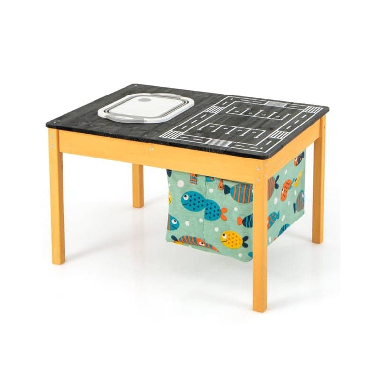 Costway Sand Water Activity Table With Foldable Storage Bin