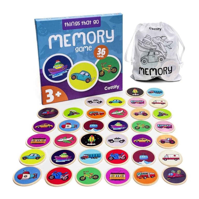 Cottify Memory Game Things That Go