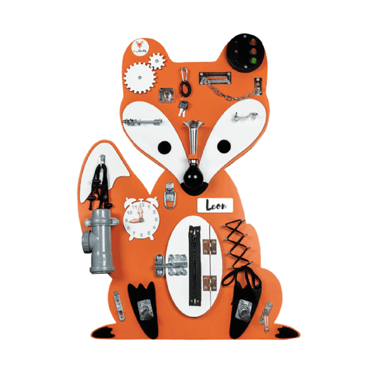 Foxy Family Busy Board Hubbie la Volpe Con Nome Senza Supporto