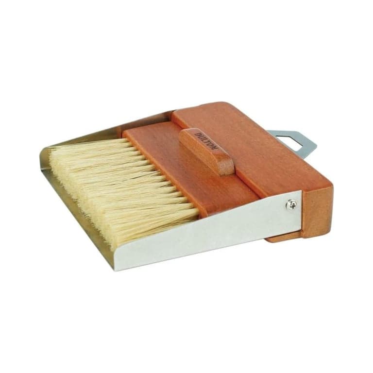 Dulton Broom and Dustpan Set Stainless Steel Vibration Finish