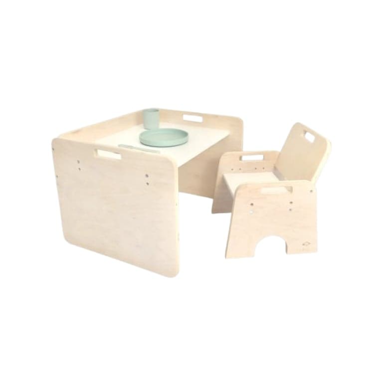 Sapiens Child Table and Chair Set Papaya Maple