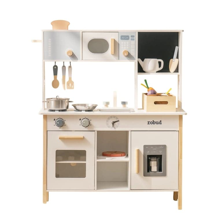 ROBUD Cucina Giocattolo in Legno per Bambini Piantare