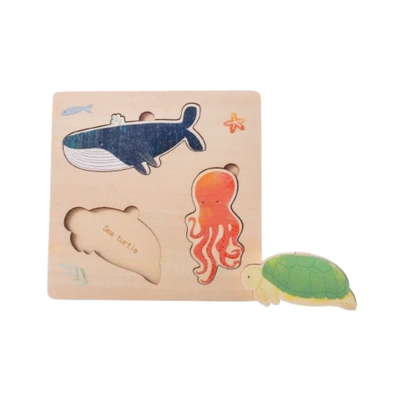 Wonder Space Wooden Puzzle Whale