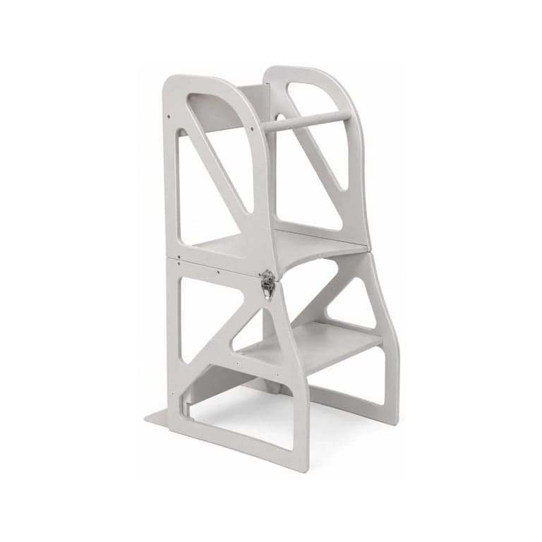 Lumbary Torre da cucina trasformabile Securestep grigio pastello