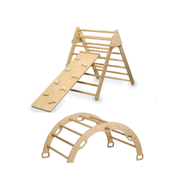 Kidodido Climbing Triangle With Arch and Rockwall Ramp