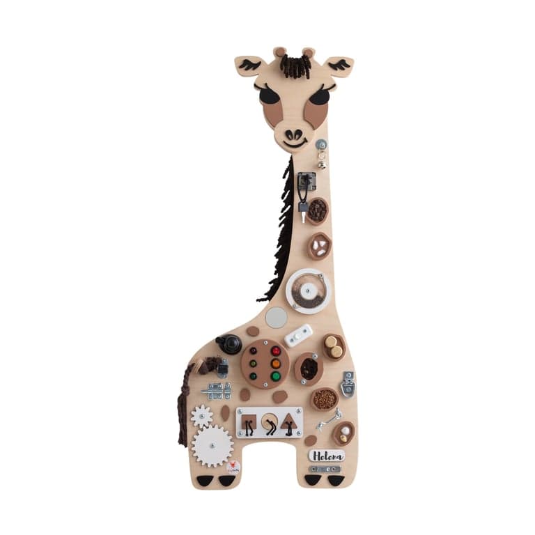 Foxy Family Busy Board Giraffa Con Nome Senza Supporto