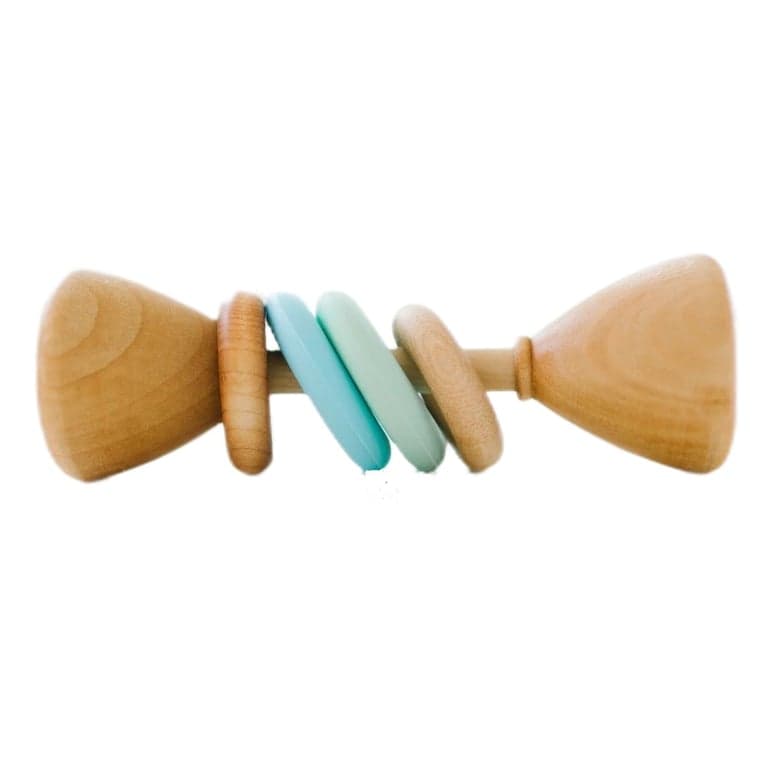 Bannor Toys Classic Baby Rattle Mint Baby Blue