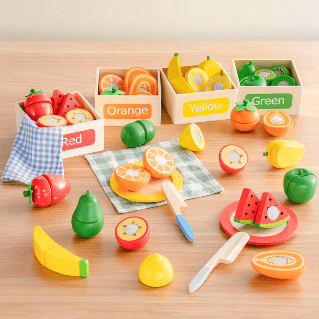 ROBUD Frutta giocattolo da tagliare in scatola