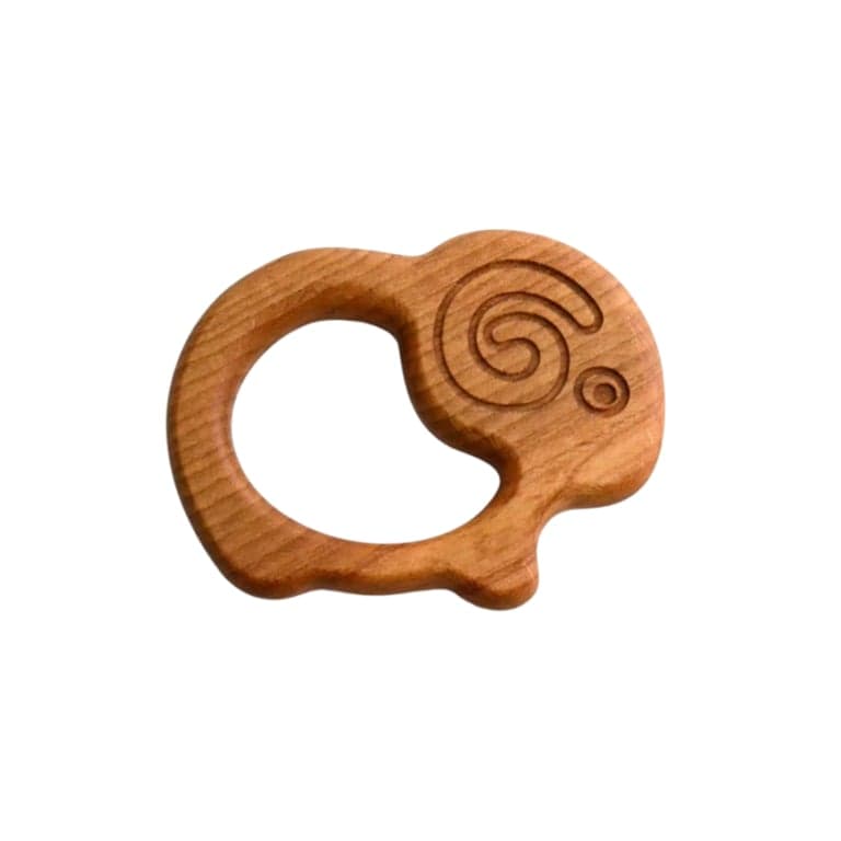 PoppyBabyCo Organic Wooden Teether Toy Sheep