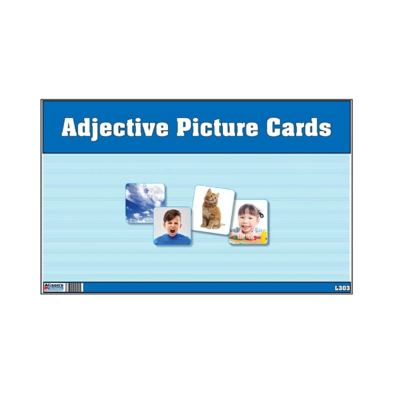 Alison's Montessori Printed Adjective Picture Cards