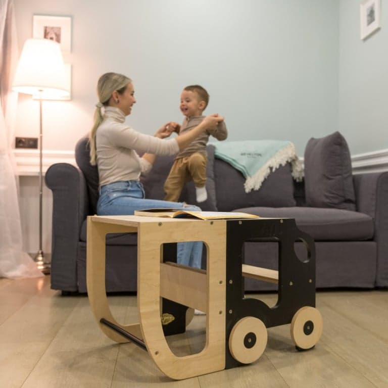 Family SCL Car Toddler Tower Natural Black
