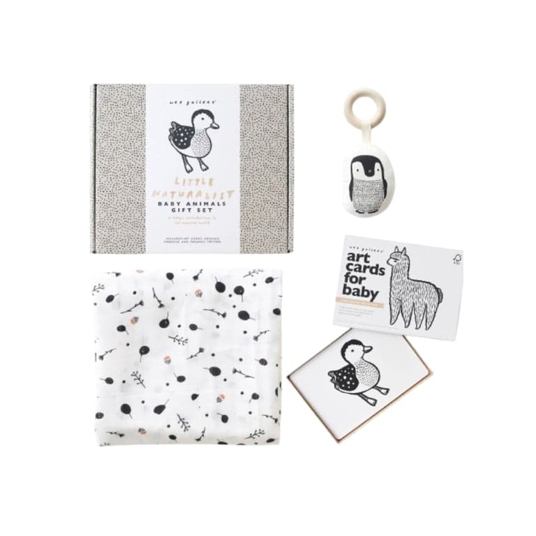 Wee Gallery Newborn Baby Gift Set Baby Animals