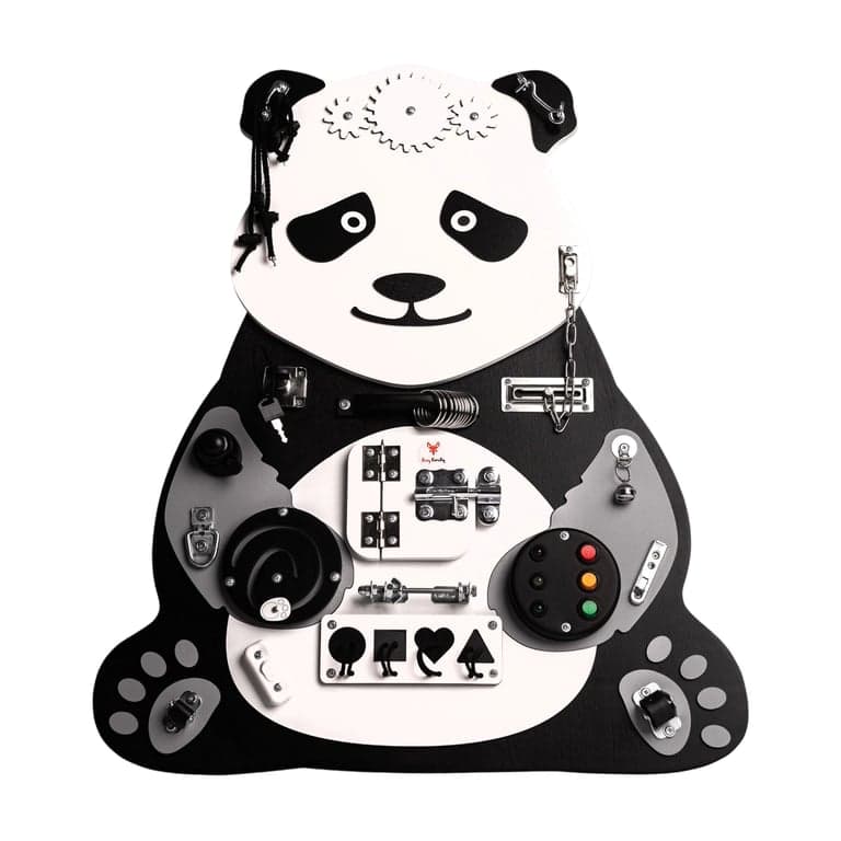 Foxy Family Tavole delle attività Ela il Panda Senza Nome con supporto