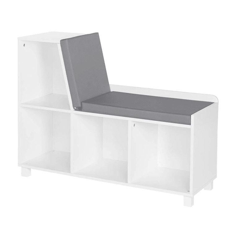 RiverRidge Cubbies Storage Bench White