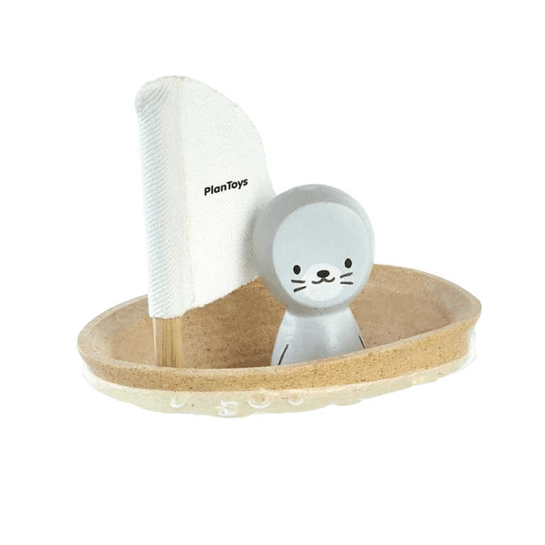 Plan Toys Sailing Boat With A Seal