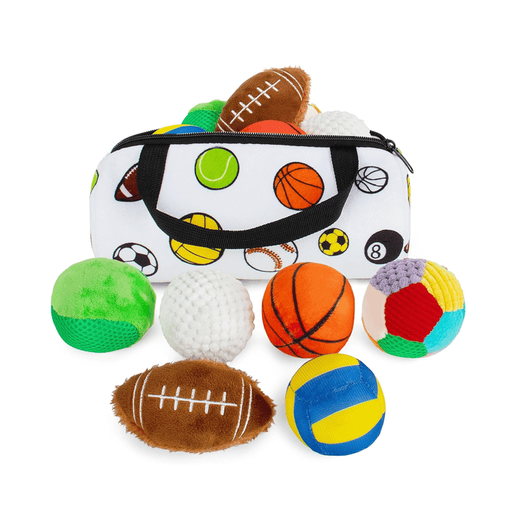 beetoy Sensory Sports Balls With Rattle & Squeakers