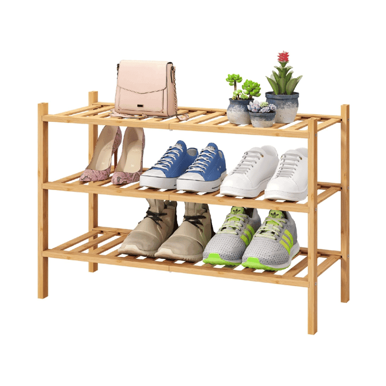 viewcare Shoe Rack 3-Tier Natural