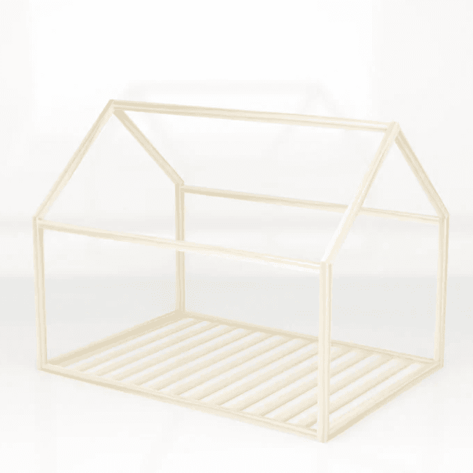 Custom Kids Furniture Sophia House Floor Bed Full With Slats
