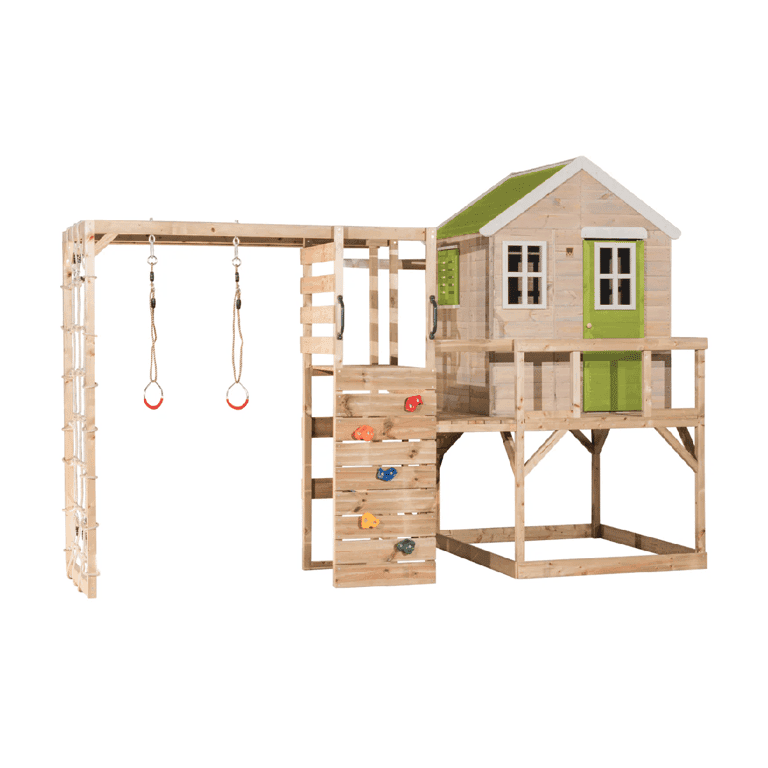 Wendi Toys My Lodge Altalena con Piattaforma e Allegato Palestra Lime