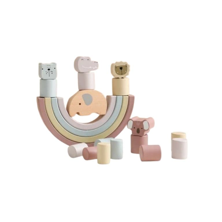 Seaside-Montessori Stack-and-Balance Toys Set B