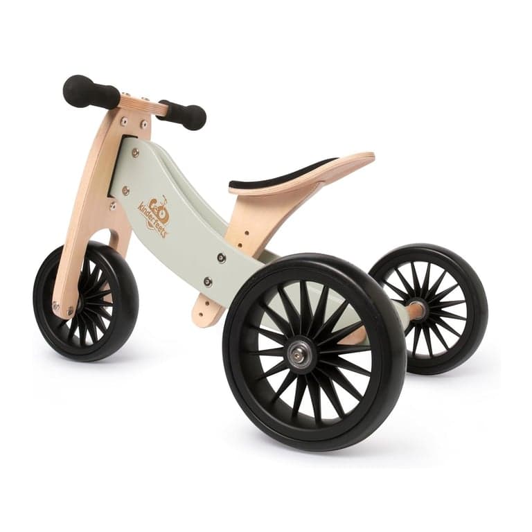 Kinderfeets Tiny Tot Plus 2-in-1 Balance Bike Silver Sage