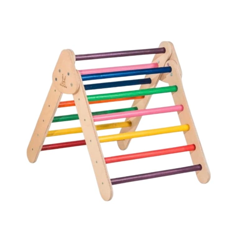 Bunny Hopkins Pikler Triangle Playground Rainbow Mini