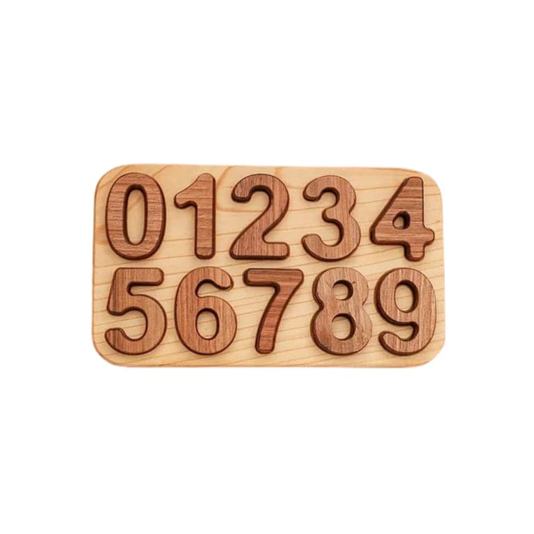 PoppyBabyCo Wooden Number Puzzle