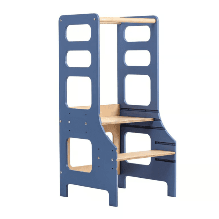 Duck Woodworks Shop Torre per Bambini Regolabile Blu
